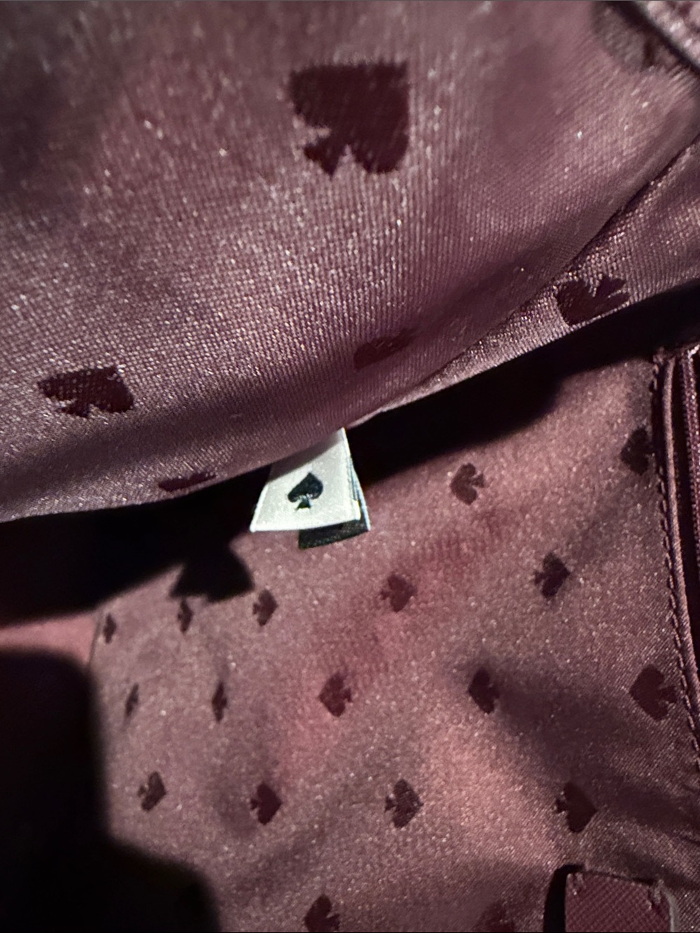 Kate Spade glitter tote in burgundy sparkle - Picture 8 of 14